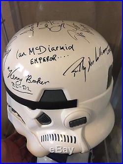 Master Replicas Storm Trooper Helmet Signed