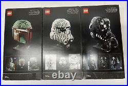 NEW LEGO Star Wars Helmet Tie Fighter 75274, Stormtrooper 75276, Boba Fett 75277