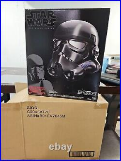 NEW Star Wars Black Series Shadow Trooper Electronic Helmet Battlefront