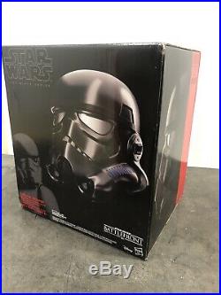 NEW Star Wars Shadow Trooper Stormtrooper Electronic Helmet Black Series Amazon