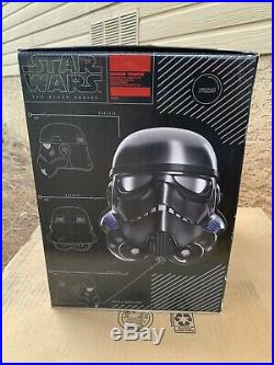 NEW Star Wars Shadow Trooper Stormtrooper Electronic Helmet Black Series RARE
