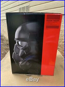 NEW Star Wars Shadow Trooper Stormtrooper Electronic Helmet Black Series RARE