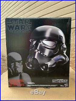 NEW Star Wars Shadow Trooper Stormtrooper Electronic Helmet Black Series Rare