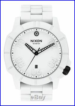 Nixon Star Wars Stormtrooper Helmet Move Along Wrist Watch 44MM White MEN