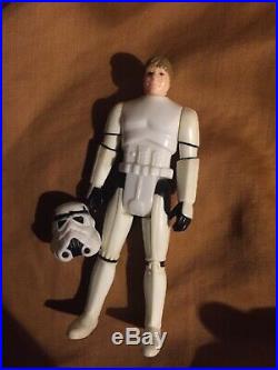 ORIGINAL Last 17 Luke Skywalker Storm Trooper Action Figure With Helmet Star Wars