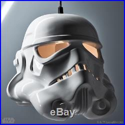 Pottery Barn Teen Star Wars Storm Trooper Helmet Pendant Light Stormtrooper New