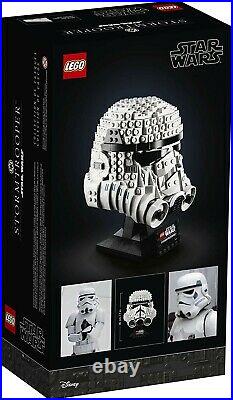 (RETIRED) FACTORY SEALED OFFICIAL LEGO Stormtrooper Helmet Star Wars TM (75276)