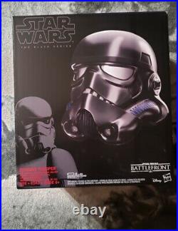 STAR WARS Black Series Shadow Trooper Electronic Helmet Battlefront, NISB
