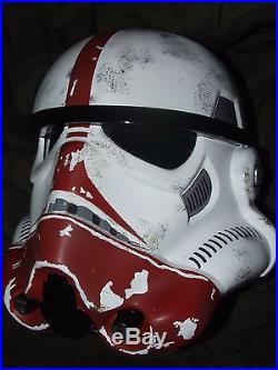 Star Wars Fibreglass Stormtrooper Incinerator Trooper Helmet Full Size + Padding