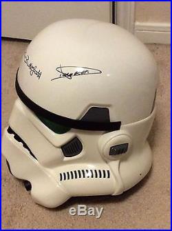 STAR WARS STORMTROOPER eFX Helmet signed by original actors