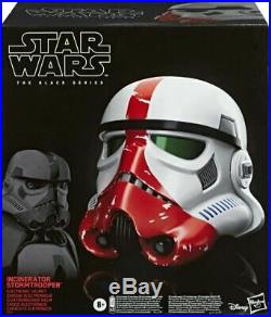 SW Star Wars Black Series INCINERATOR Trooper Electronic Helmet