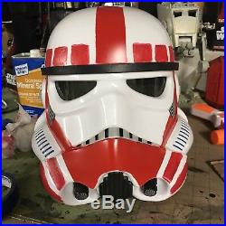 Shock Trooper Helmet 11 scale custom painted for display Star Wars Black Series