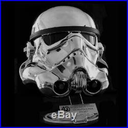 Star Wars 1/1 Scale Helmet Replica Stormtrooper 40th Anniversary Chrome Plated