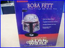 Star Wars 1997 Boba Fett Riddell Mini Helmet Signed by Jeremy Bulloch