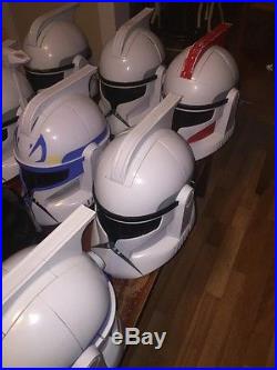 Star Wars 2008 Talking Helmet Lot Of 10 Darth Vader Storm Troopers More