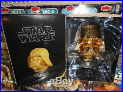 Star Wars 2009 Gentle Giant Darth Vader PGM. 45 Scale Replica Gold Mini Helmet