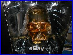 Star Wars 2009 Gentle Giant Darth Vader PGM. 45 Scale Replica Gold Mini Helmet