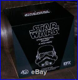 Star Wars 40th Anniversary EFX Chrome Stormtrooper Helmet Limited Edition 76/
