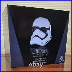 Star Wars Anovos FIRST ORDER STORMTROOPER Premier Fiberglass HELMET from TFA