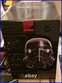 Star Wars BLACK Shadow Trooper Helmet Stormtrooper Battlefront GAMESTOP EXCL MIB
