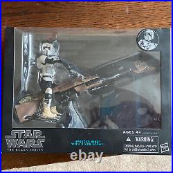 Star Wars Black Series 6-Inch Scout Trooper Speeder Bike Poe Dameron Helmet MISB