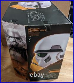 Star Wars Black Series Artillery Stormtrooper Premium Electronic Helmet Replica