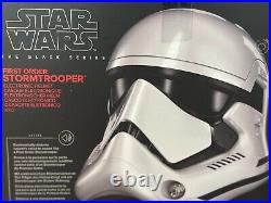 Star Wars Black Series First Order Stormtrooper Helmet with Box Rare & Discon