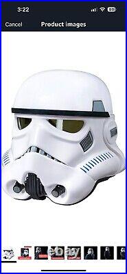 Star Wars Black Series Imperial Stormtrooper Elect Voice Helmet 2016 Mint