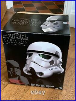 Star Wars Black Series Imperial Stormtrooper Electronic Voice Changer Helmet MIB