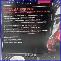 Star Wars Black Series Incinerator Stormtrooper Electronic Helmet New Damage Box