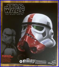 Star Wars Black Series Incinerator Stormtrooper Premium Electronic Helmet Sealed