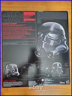 Star Wars Black Series Shadow Trooper Electronic Helmet Battlefront New Sealed