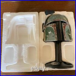 Star Wars Boba Fett Helmet Riddell Authentic 8 Trilogy Mini withCase & Box 1997
