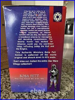 Star Wars Boba Fett Trilogy Die Cast Metal Helmet 8-inches Battle Damage ROTJ