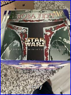 Star Wars Boba Fett Trilogy Die Cast Metal Helmet 8-inches Battle Damage ROTJ