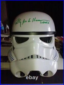Star Wars Cast Signed Collectors Stormtrooper Helmet Dave Prowess Jeremy Bulloch