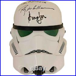 Star Wars Cast-Signed Stormtrooper Helmet Hamill, Fisher, Ford & More