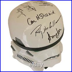 Star Wars Cast-Signed Stormtrooper Helmet Hamill, Fisher, Ford & More