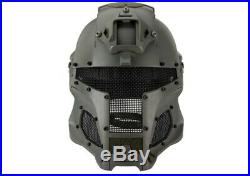 Star Wars Cosplay Storm Trooper Airsoft Helmet + Full Face Protection in Gray