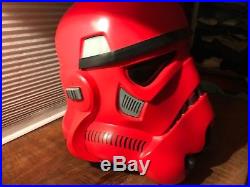 Star Wars Crimson Storm Trooper Helmet Limited Edition Anovos