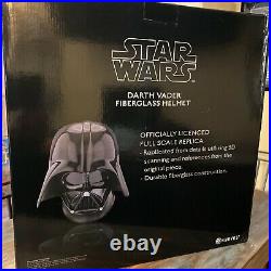 Star Wars Darth Vader Fiberglass Helmet Anovos Full Scale Replica With Stand