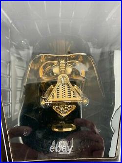 Star Wars Darth Vader Gold Helmet Scaled Replica 2009 Gentle Giant NEW SealedBox
