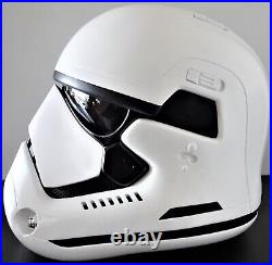Star Wars Denuo Novo First Order Stormtrooper Premier Fiberglass Helmet Head TLJ
