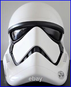 Star Wars Denuo Novo First Order Stormtrooper Premier Line Fiberglass Helmet TLJ