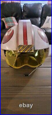 Star Wars Denuo Novo Luke Skywalker X-Wing Rebel Pilot Helmet Mask Lucasfilm NEW