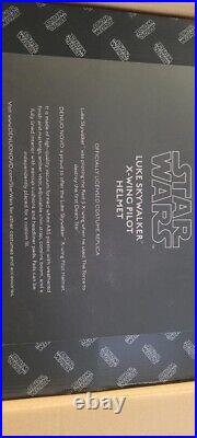 Star Wars Denuo Novo Luke Skywalker X-Wing Rebel Pilot Helmet Mask Lucasfilm NEW