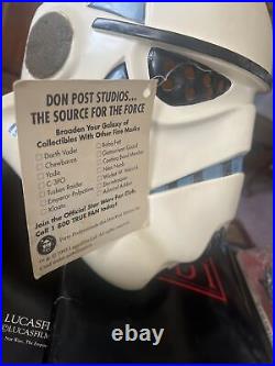 Star Wars Don Post Stormtrooper Helmet 1995 W Tag Has Wear Marks Stains NWT