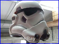 Star Wars Fibreglass Stormtrooper Helmet Anh Full Size With Inner Foam Fitted