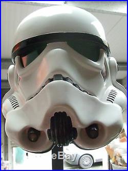 Star Wars Fibreglass Stormtrooper Helmet Anh Full Size With Inner Foam Fitted
