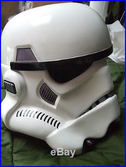 Star Wars Fibreglass Stormtrooper Helmet Anh Full Size With Inner Foam Fitted